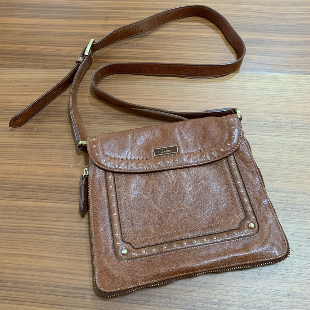 Cole Haan Brown Leather Crossbody Bag